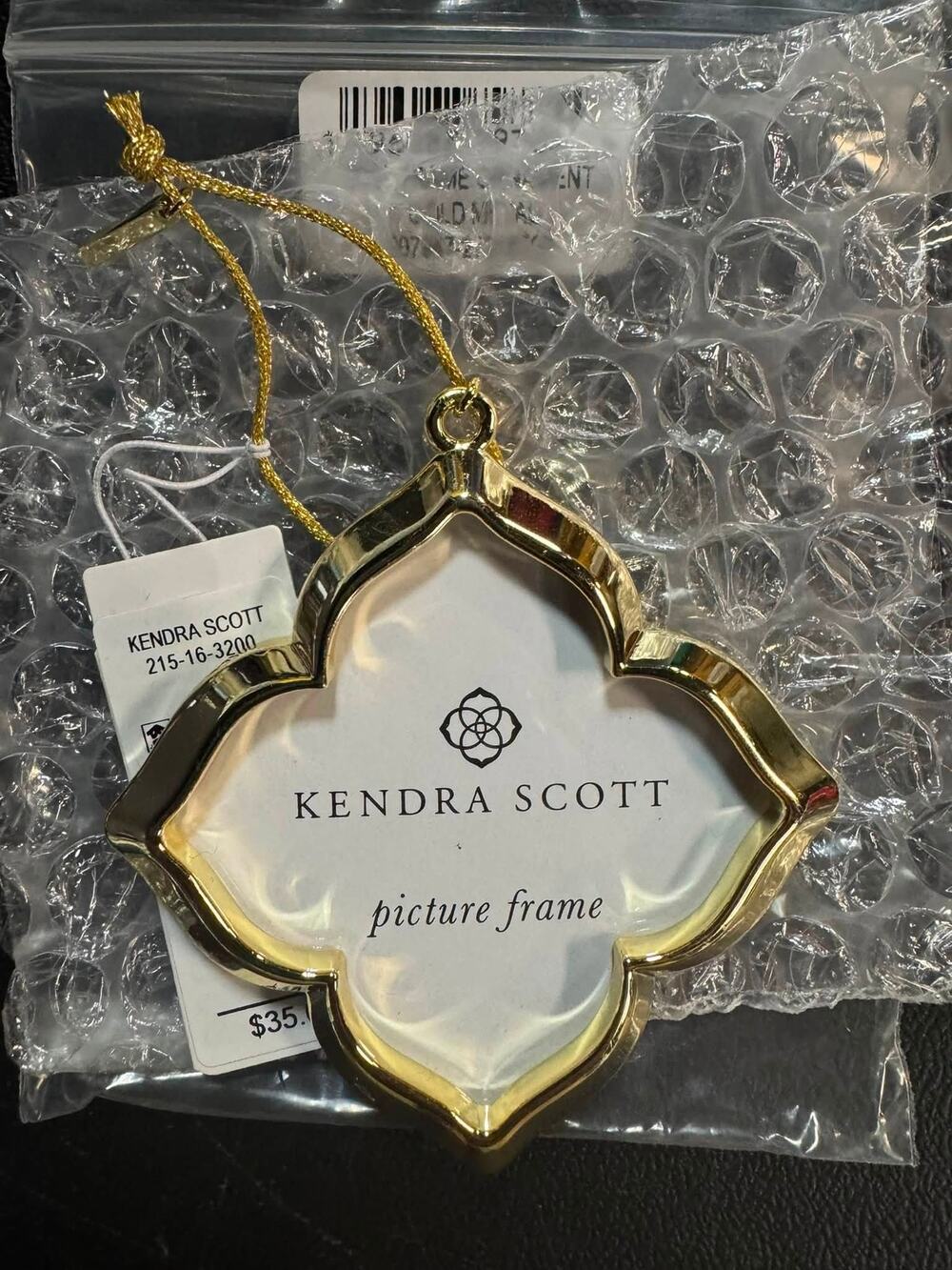 NWT Kendra Scott Dira Frame Ornament - Gold